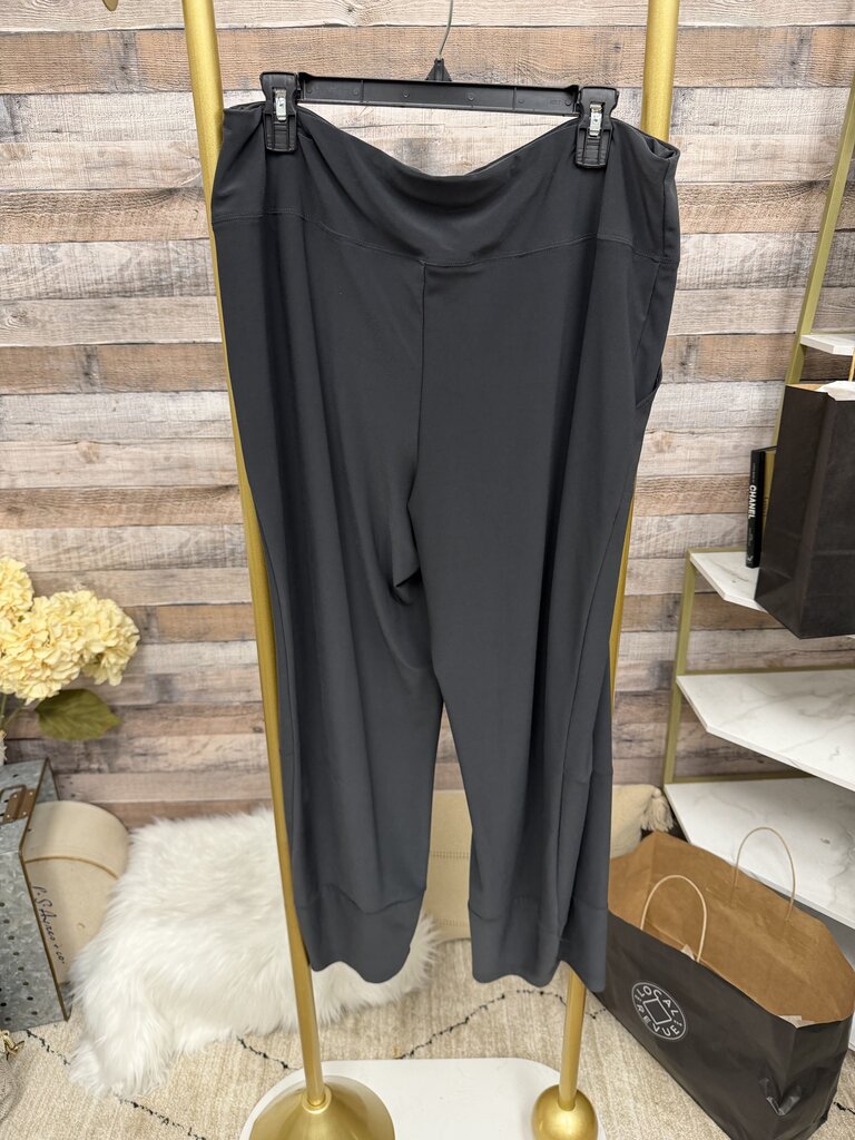 Sympli Grey Wide Leg Cropped Pants