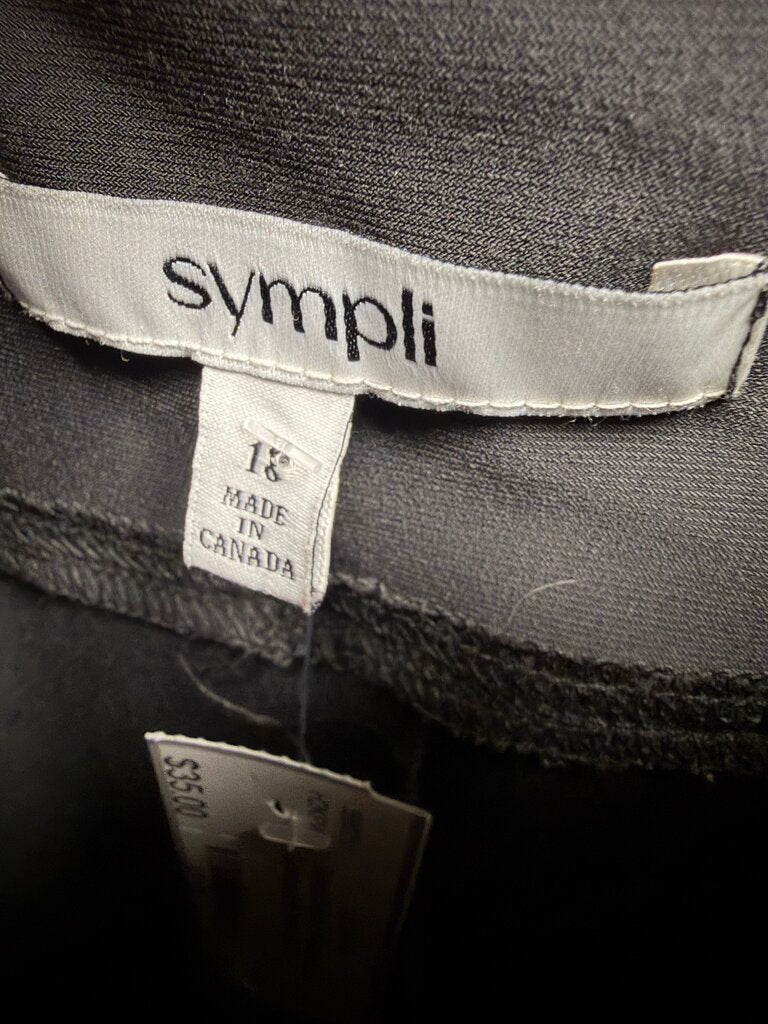 Sympli Grey Wide Leg Cropped Pants