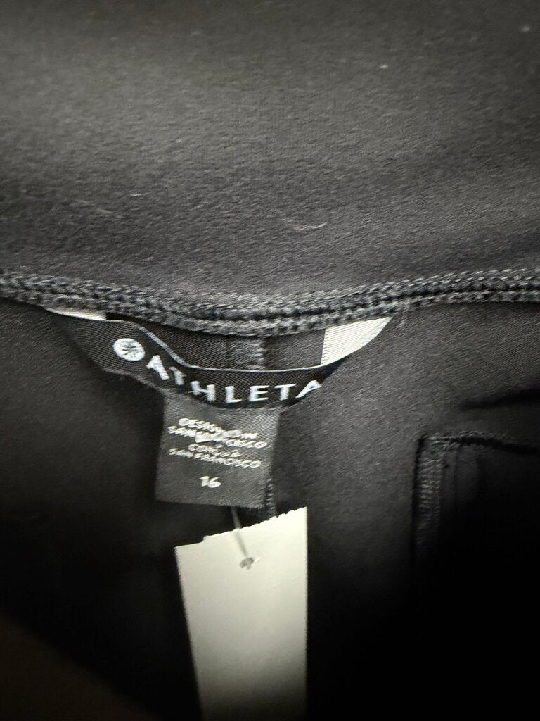 NWT Athelta Black Tapered Leg Cropped Pants