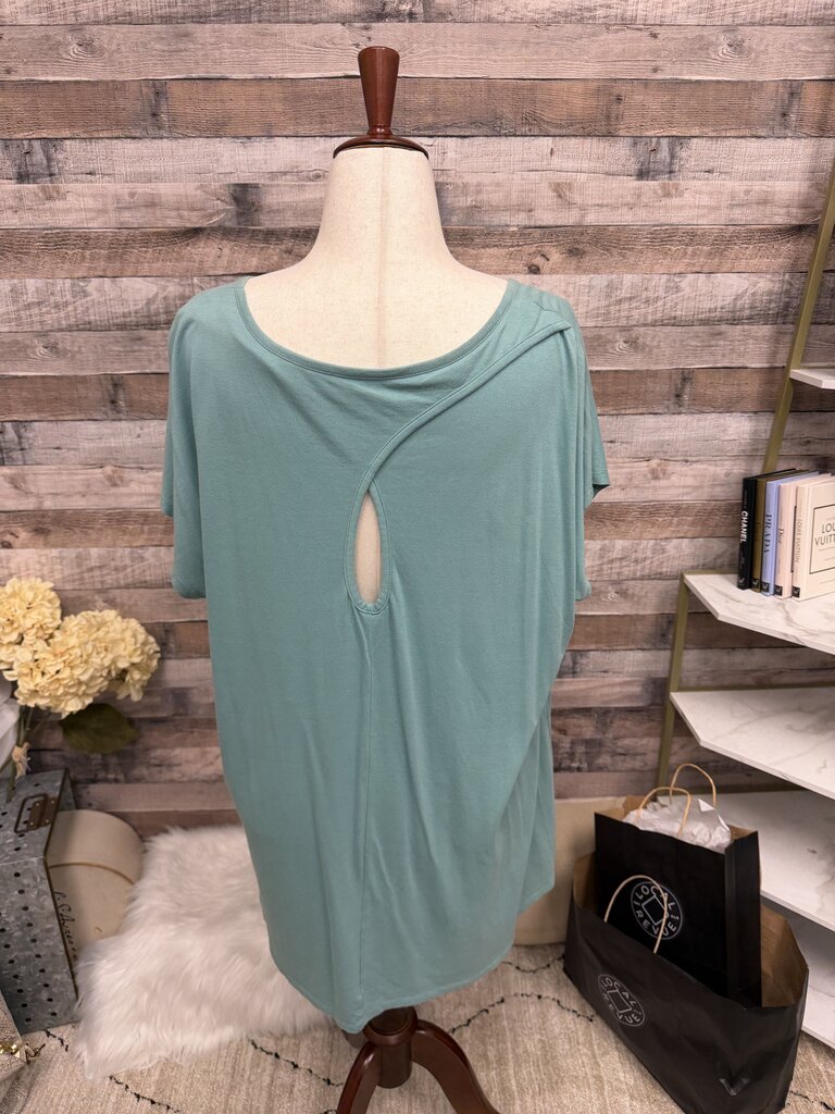 J.Jill Teal Luxe Supima Easy Tee XXL
