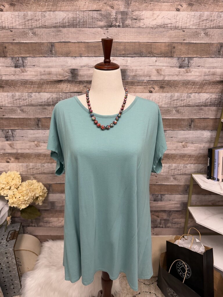 J.Jill Teal Luxe Supima Easy Tee XXL