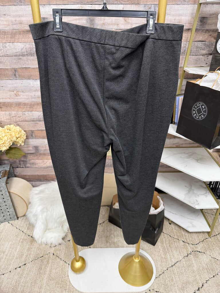 NWT J Jill Pointe Slim Leg Dark Grey Dress Pants