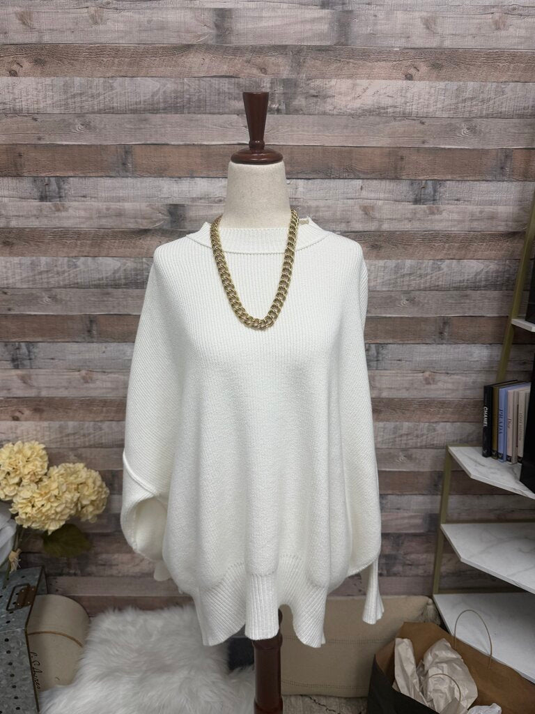 Free People White Easy Street Sweater