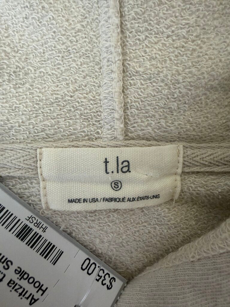 Aritzia t.la Oatmeal Cropped Hoodie