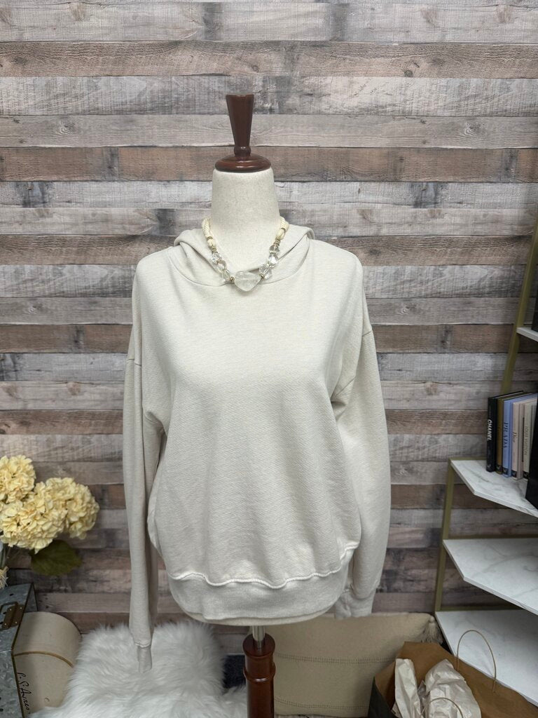 Aritzia t.la Oatmeal Cropped Hoodie