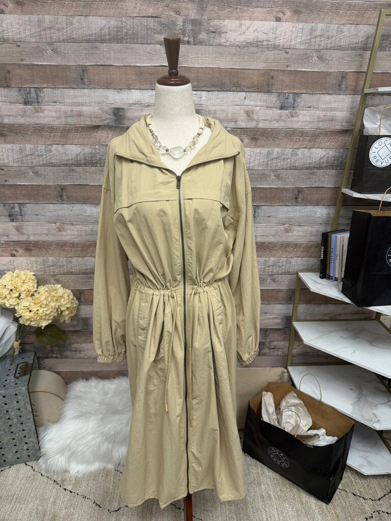 NWT Spiritual Gangster Khaki Rain Trench Coat