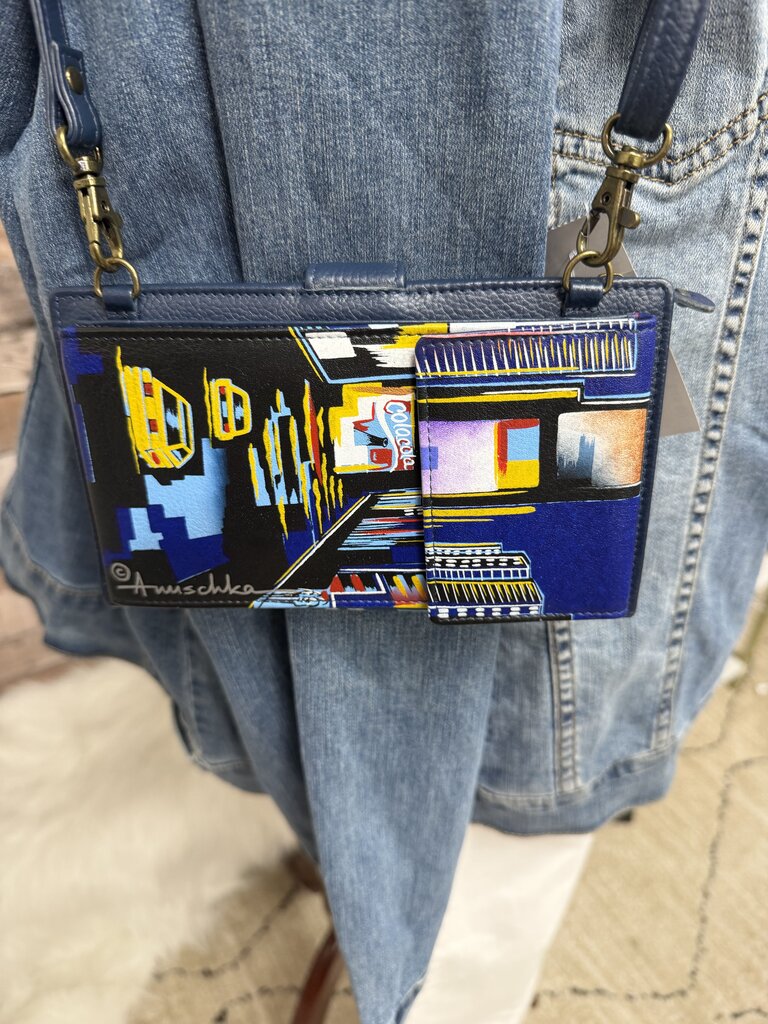 Anuschk NYC Skyline Crossbody Wallet