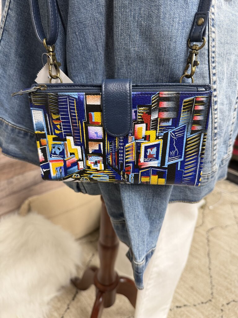 Anuschk NYC Skyline Crossbody Wallet