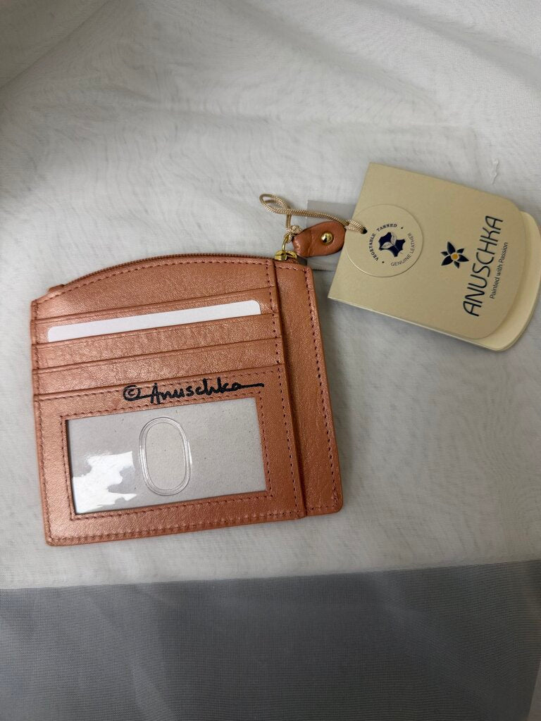 NWT Peach & Coral w/Hummingbird Card Holder