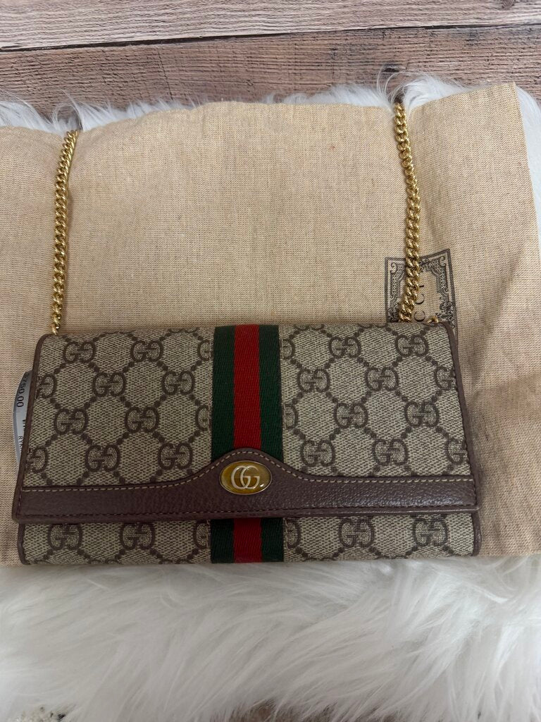 Gucci Ophidia Canvas & Leather Contiental Wallet
