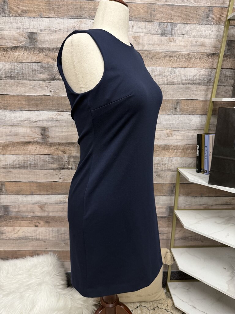 Calvin Klein Navy Sleeveless Sheath