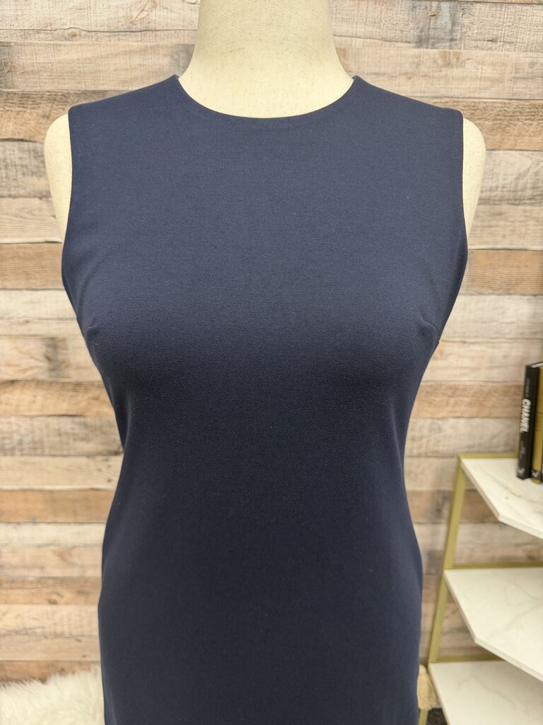 Calvin Klein Navy Sleeveless Sheath
