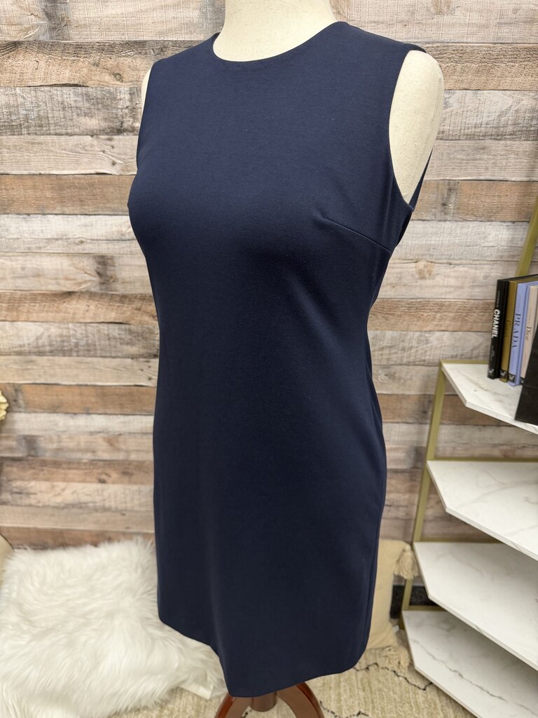 Calvin Klein Navy Sleeveless Sheath