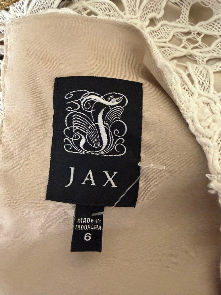 JAX White Crochet Lace Shift Dress