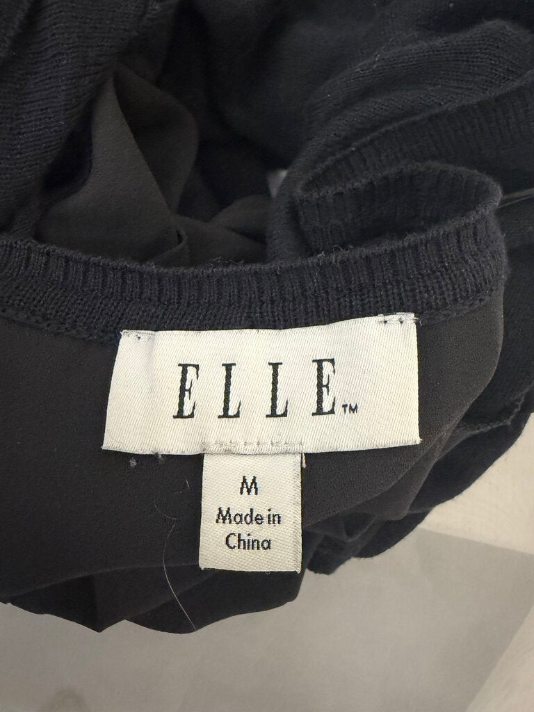 Elle Brand Black Sheer Back Cardigan