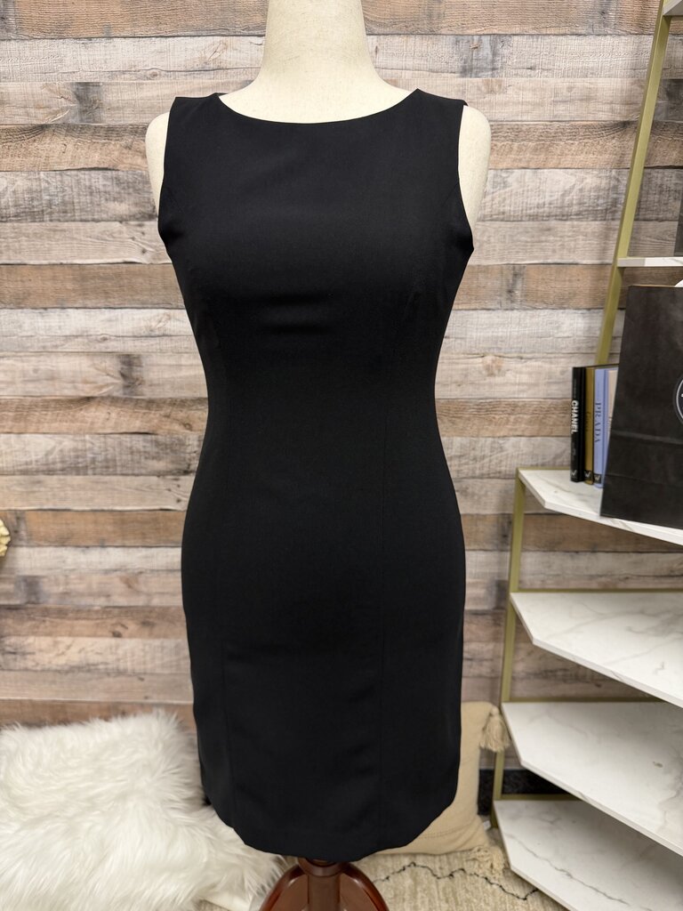 Emma James Black Sleeveless Sheath Dress
