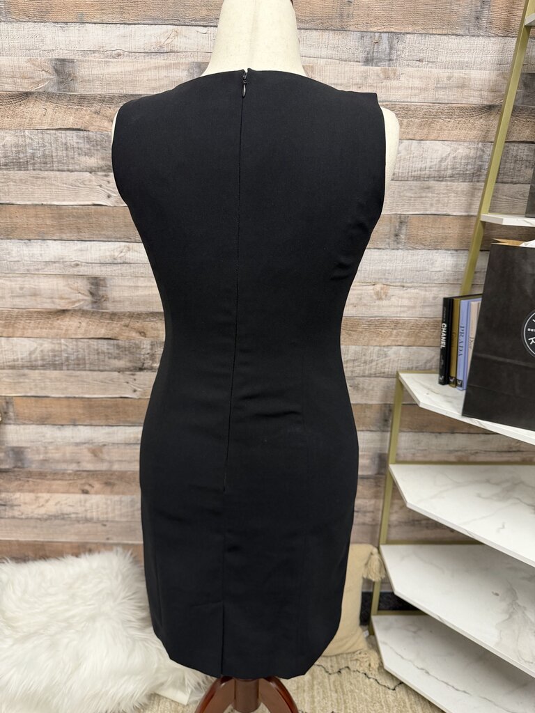 Emma James Black Sleeveless Sheath Dress