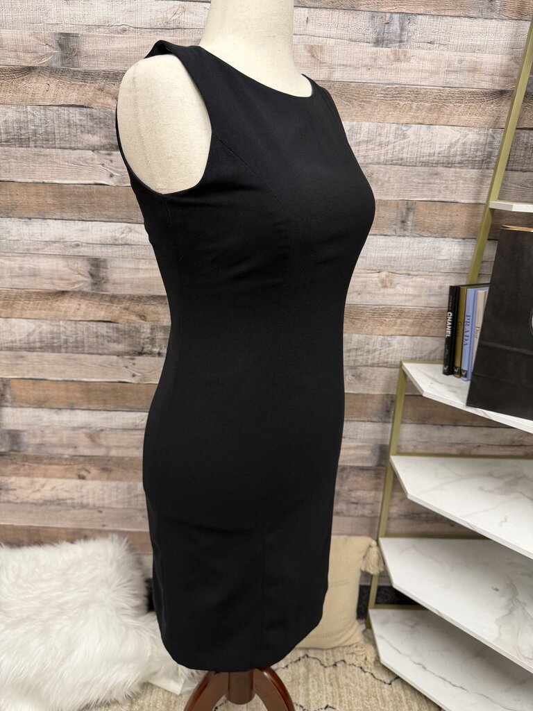 Emma James Black Sleeveless Sheath Dress