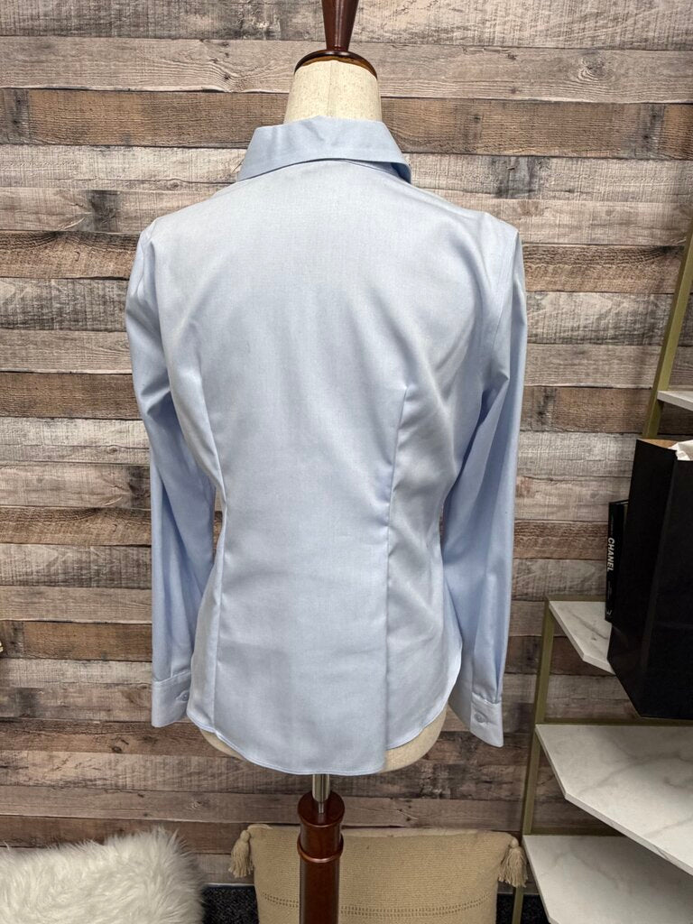 Kasper Blue Fitted Button Down