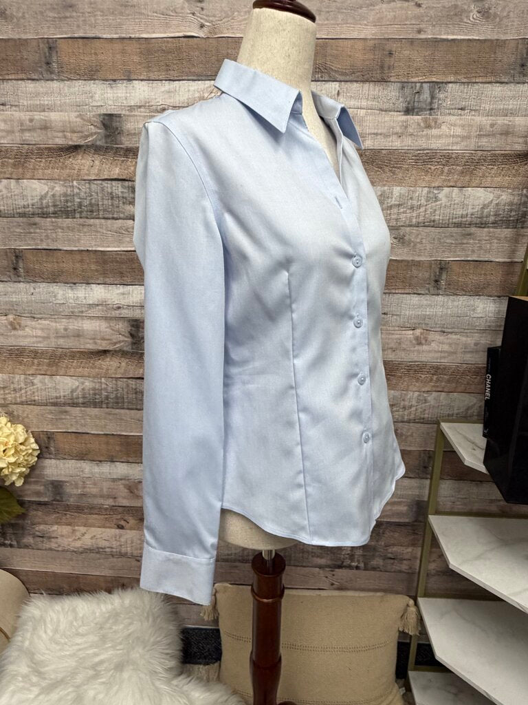 Kasper Blue Fitted Button Down