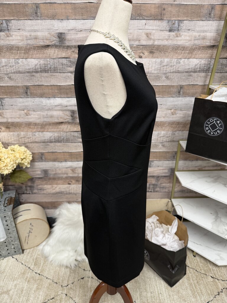 Ann Taylor Black Sleeveless Sheath Dress