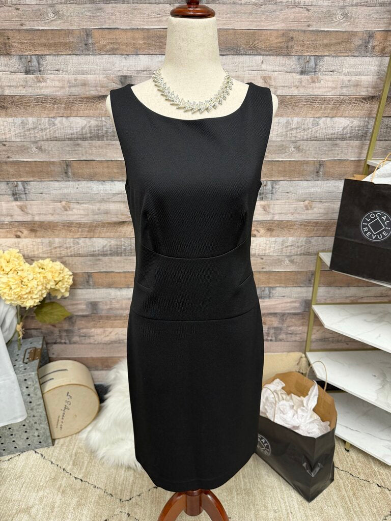 Ann Taylor Black Sleeveless Sheath Dress