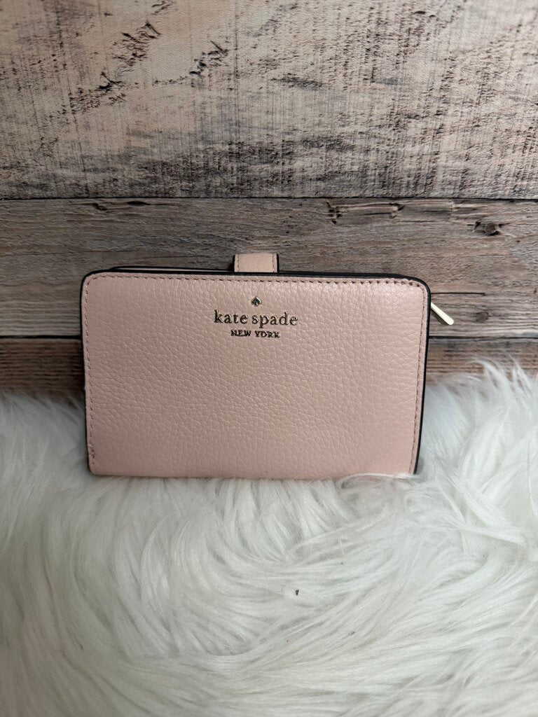 Kate Spade Pink Pebbled Leather Bifold Wallet