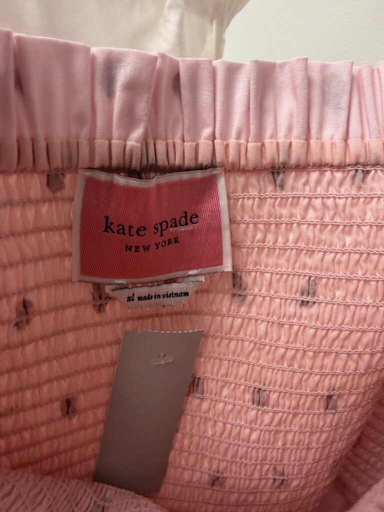 Kate Spade Ladybug Print Puff Sleeve Dress