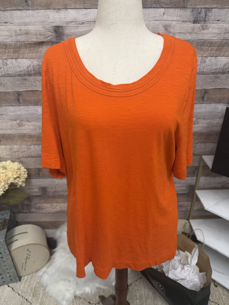 Chico's Orange Short Sleeve Tee