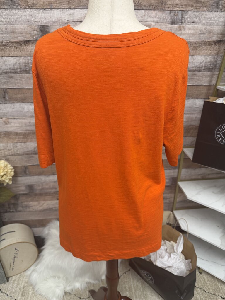 Chico's Orange Short Sleeve Tee