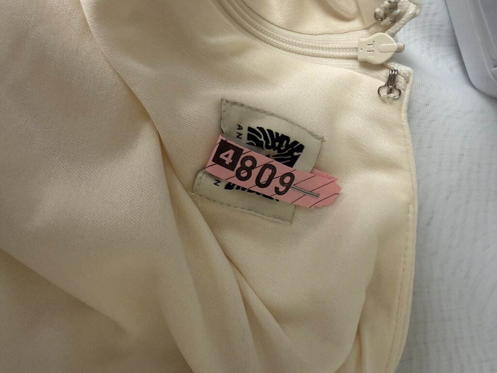 Anne Klein Cream Neck Gathered Dress