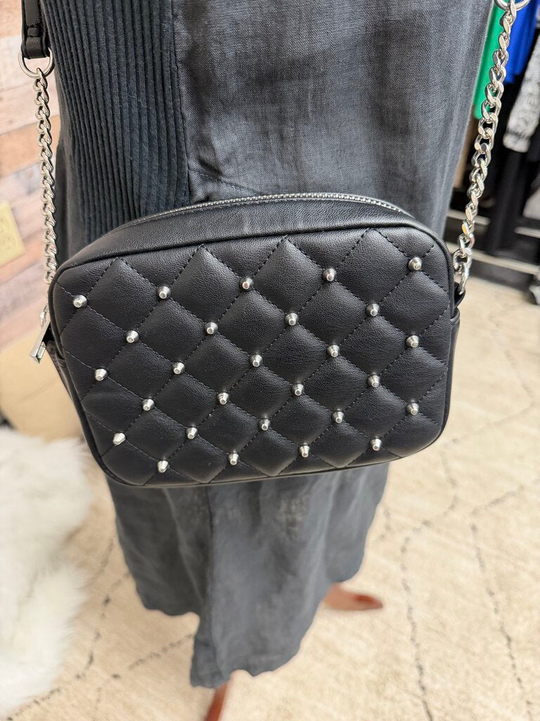Rebecca Minkoff Black Quilted Spudded Bag