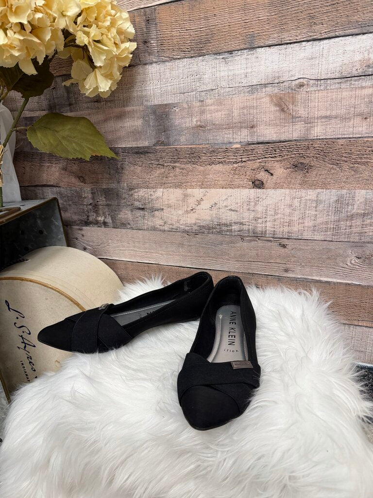 Anne Klein Fabric Pointed Toe Flats