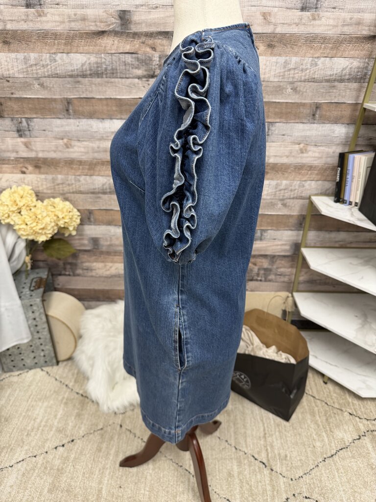 Ulla Johnson Denim Puff Sleeve Mini Dress