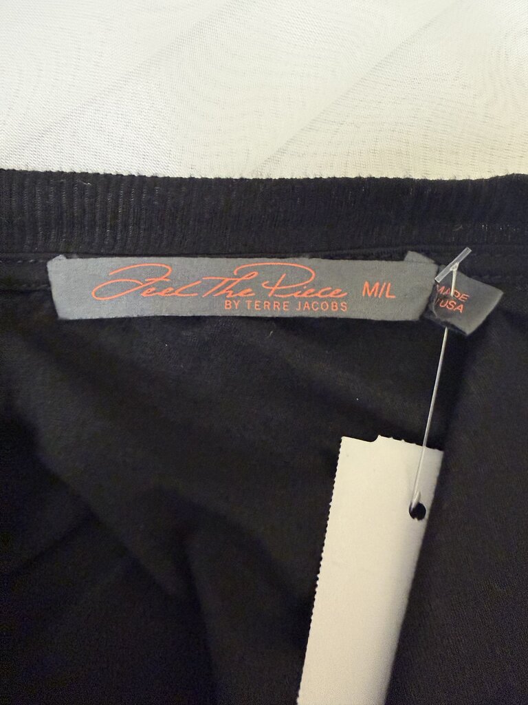 Feel The Peace By Terre Jacobs Black Cowl Top