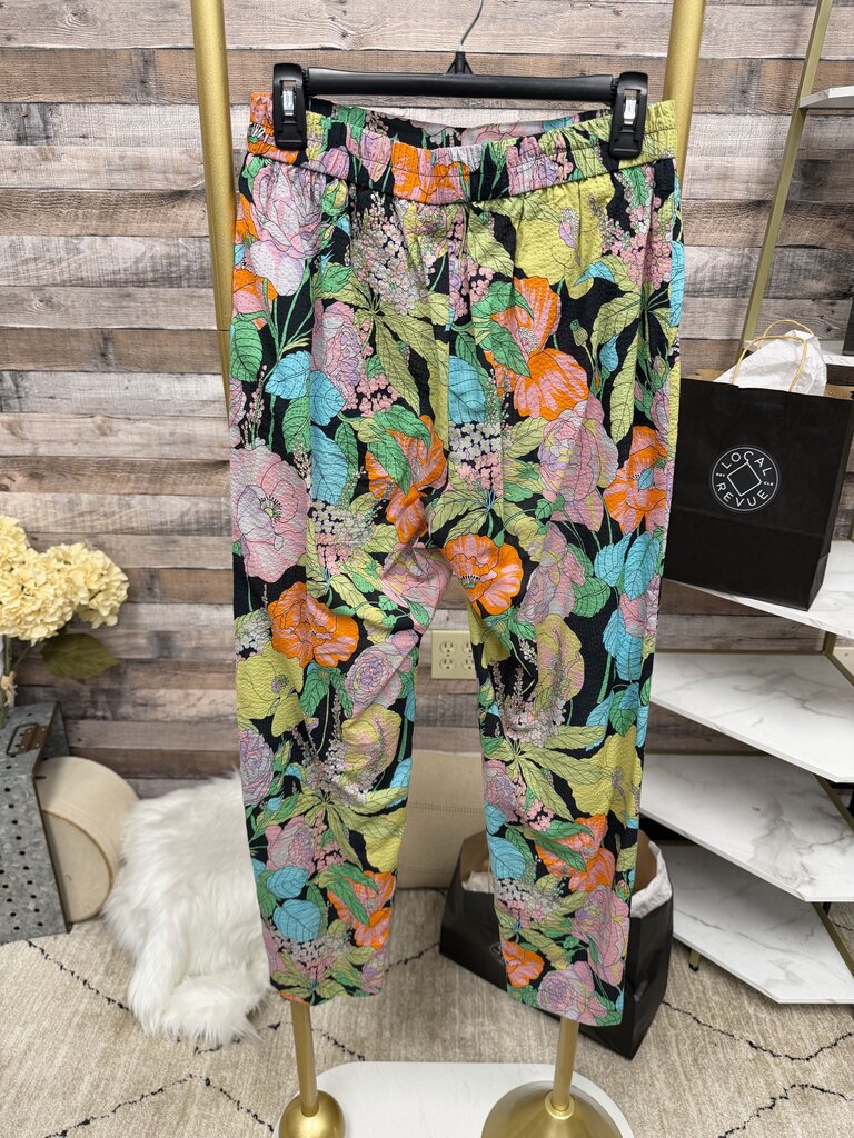 Momoni Multi Color Floral Print Pants