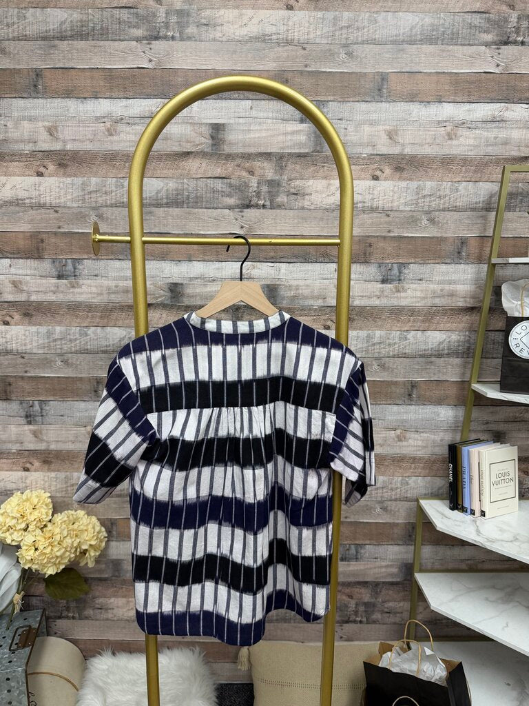 Apiece Apart Navy & White Striped Set