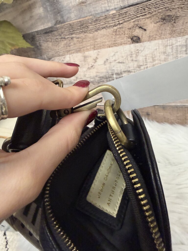 Urban Original Black Faux Leather Belt Bag