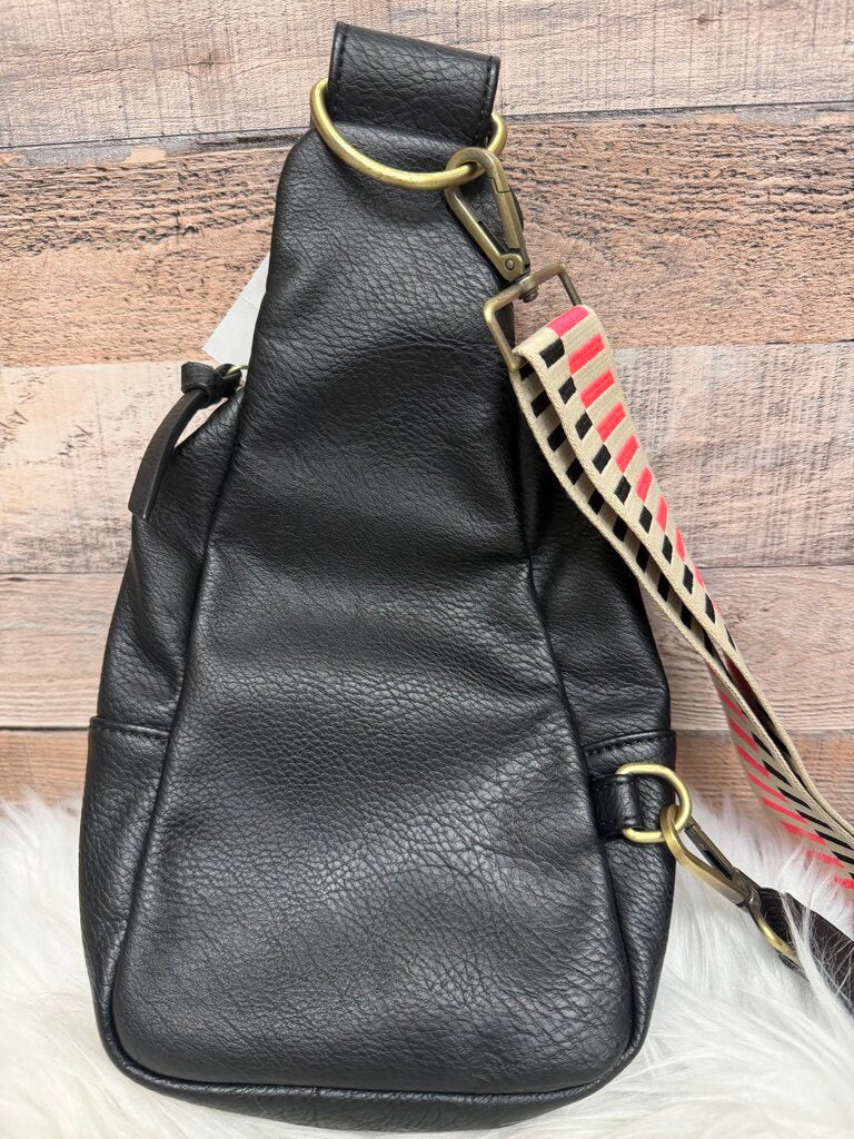 Urban Original Black Faux Leather Belt Bag