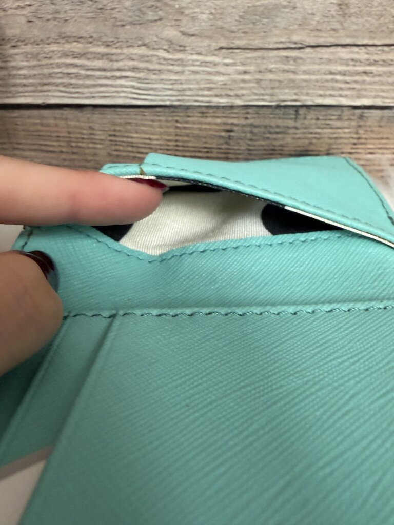 Kate SpadeTeal Leather Small Wallet