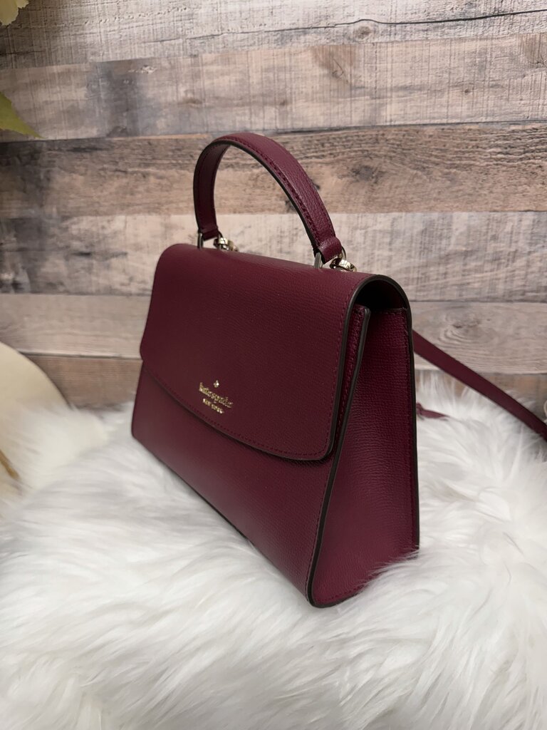 Kate Spade Maroon Leather Top Handle Satchel