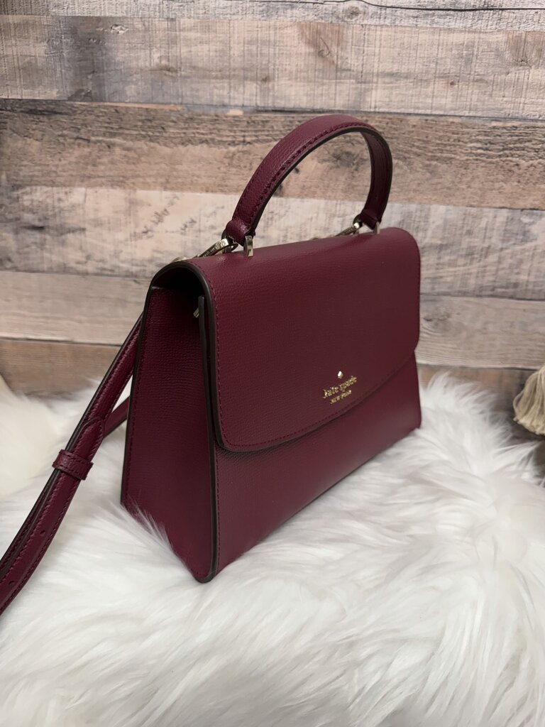 Kate Spade Maroon Leather Top Handle Satchel