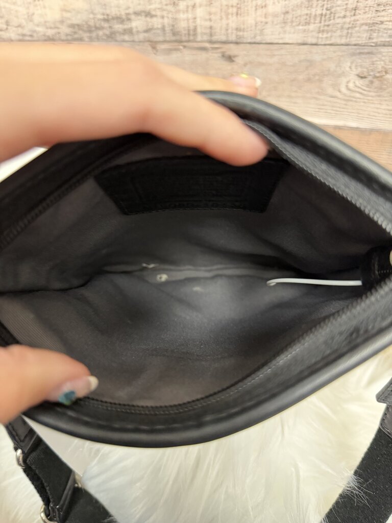 Coach Black/Grey Signature Print Crossbody