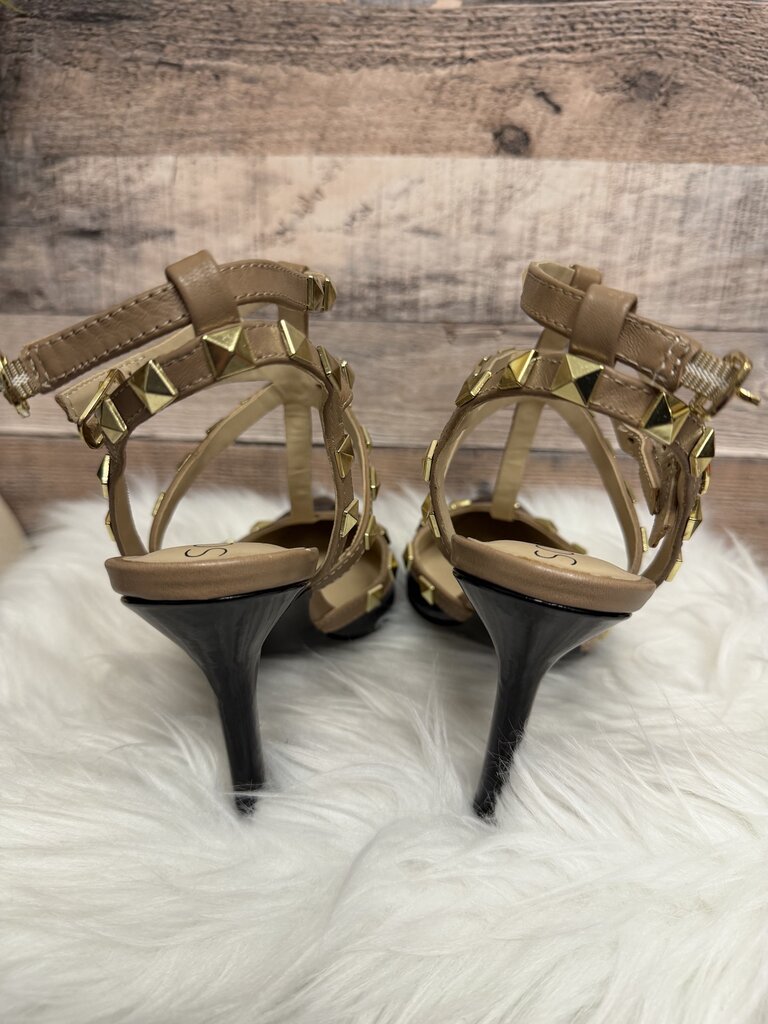 Sole Society Stud Embellished Black Pumps