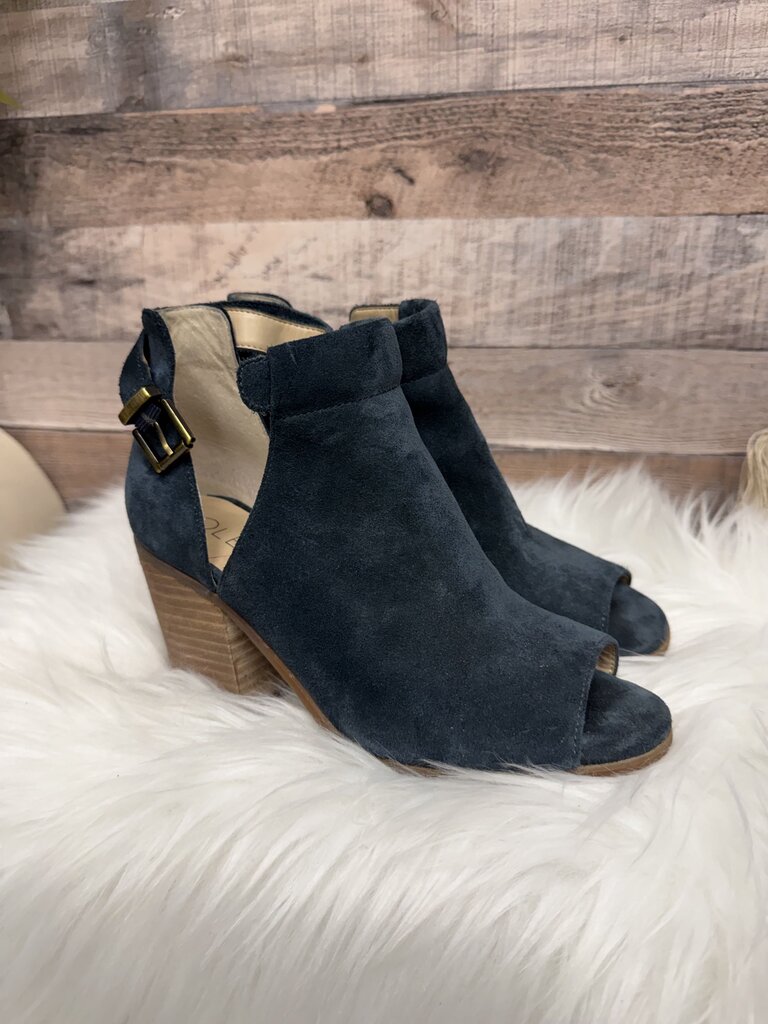 Sole Society Navy Suede Ankle Bootie