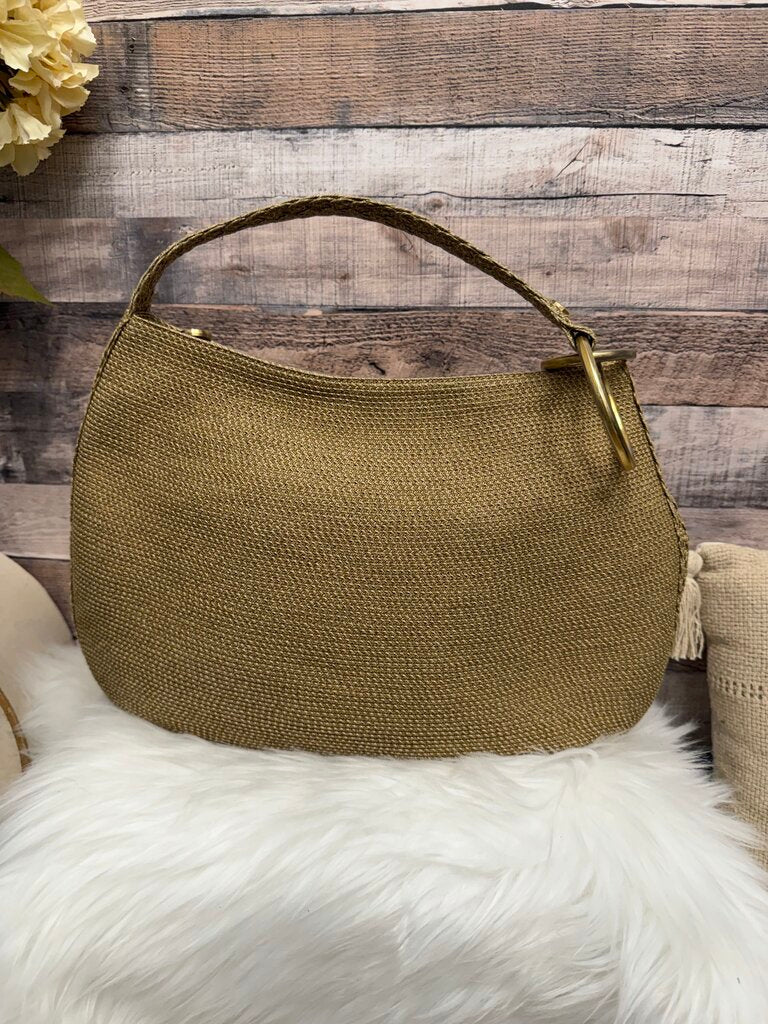 Eric Javits Woven Straw Hobo Shoulder Bag