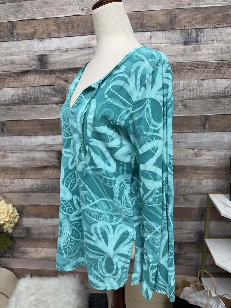 Fresh Produce Tropical Floral Print Long Sleeve