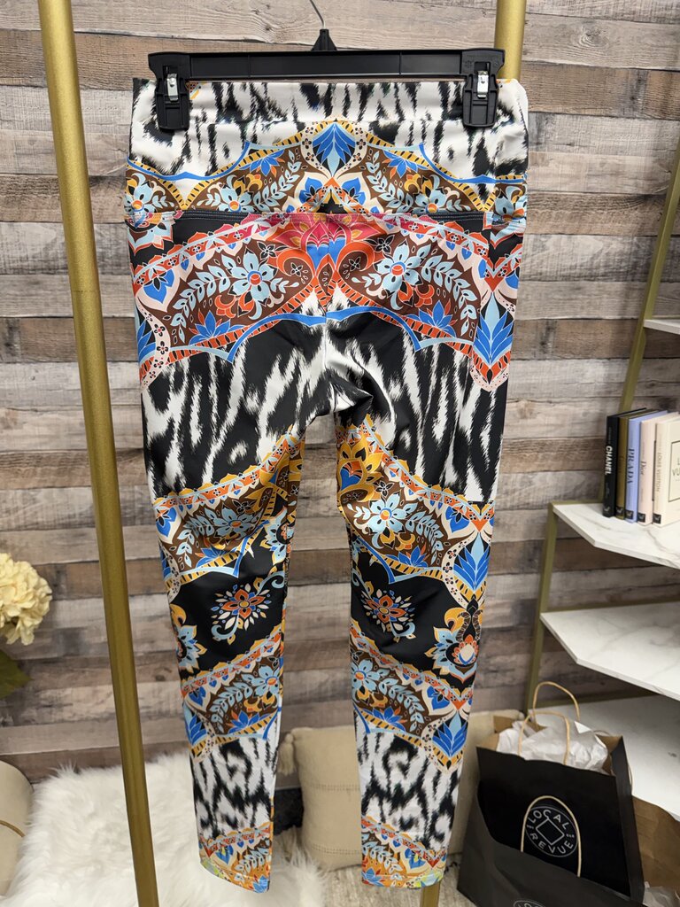 Om Shanti Bohemian Print Jogger Pants