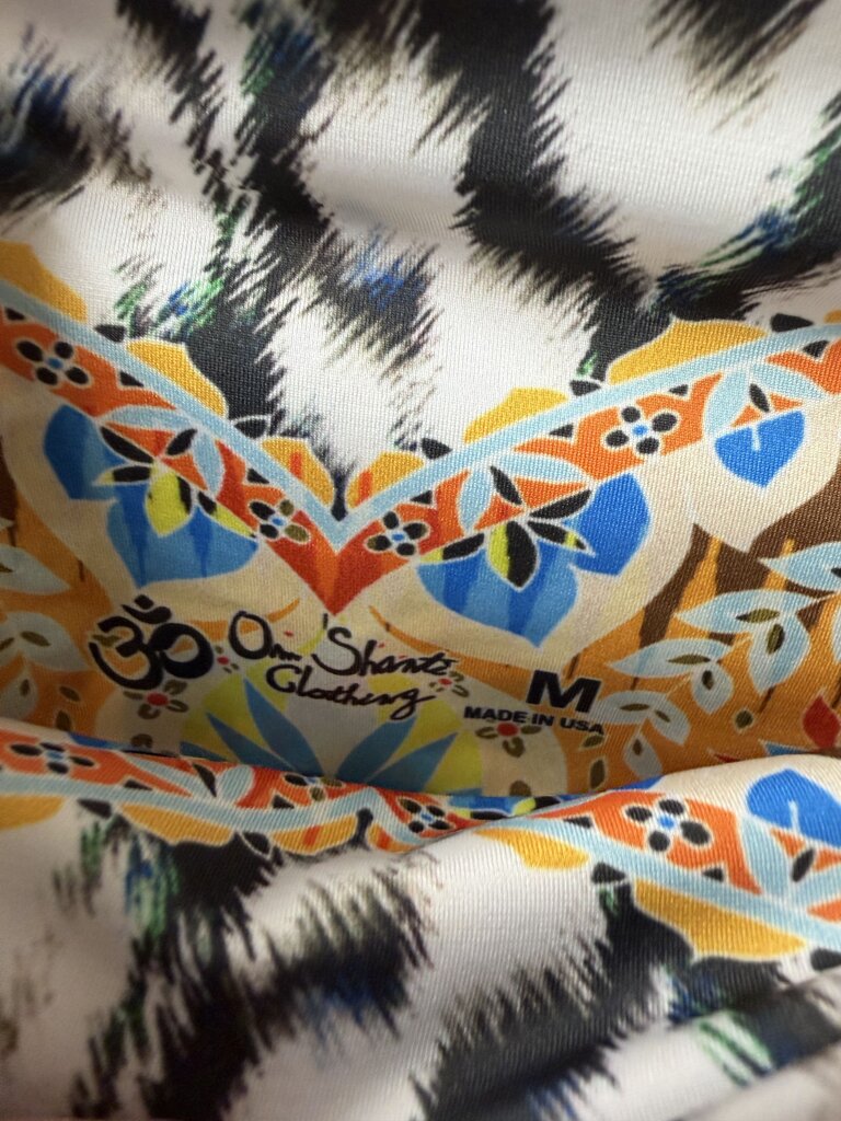 Om Shanti Bohemian Print Jogger Pants
