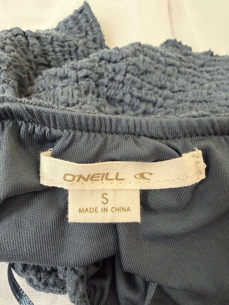 O'Neill Navy Textured Knit Crop Top